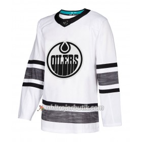 Män Ishockey Edmonton Oilers tröja Blank Vit 2019 All-Star Adidas Authentic